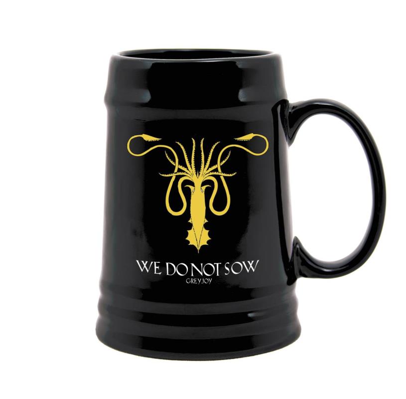 GAME OF THRONES CERAMIC STEIN GREYJOY SIGIL