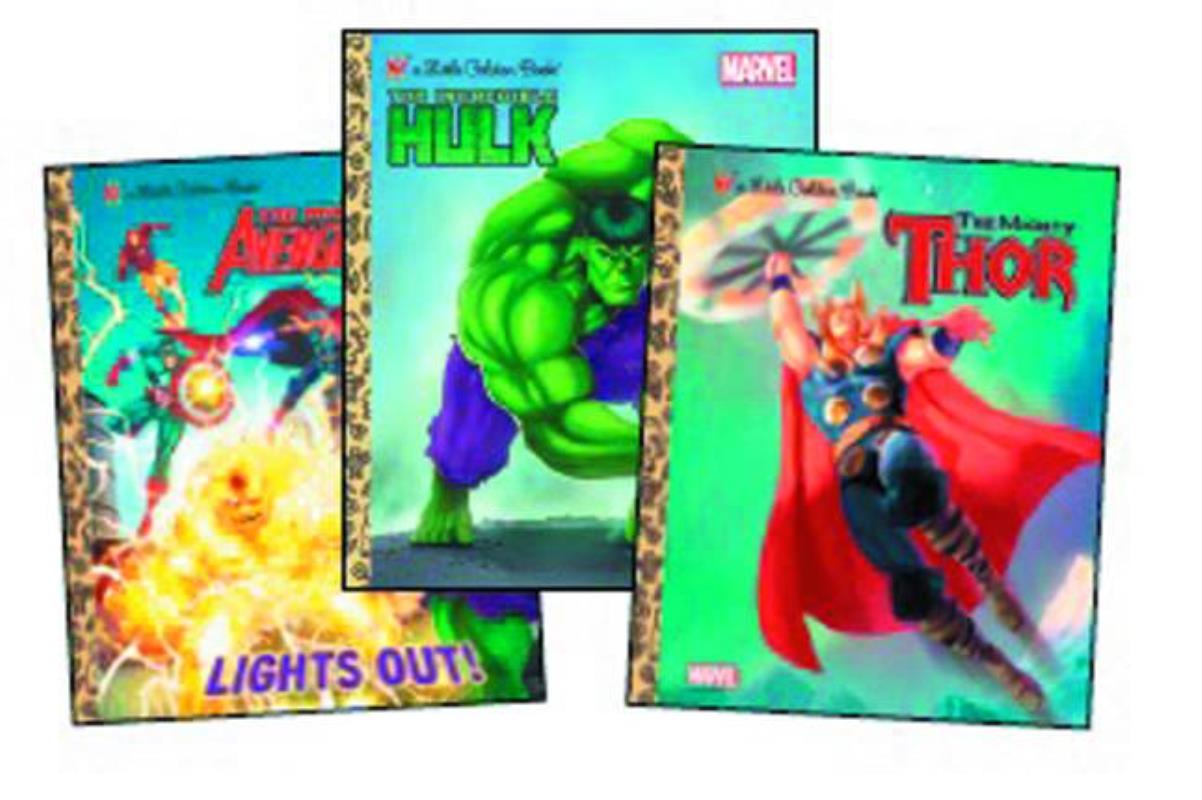 MARVEL SUPER HEROES GOLDEN BOOK BUNDLE #2