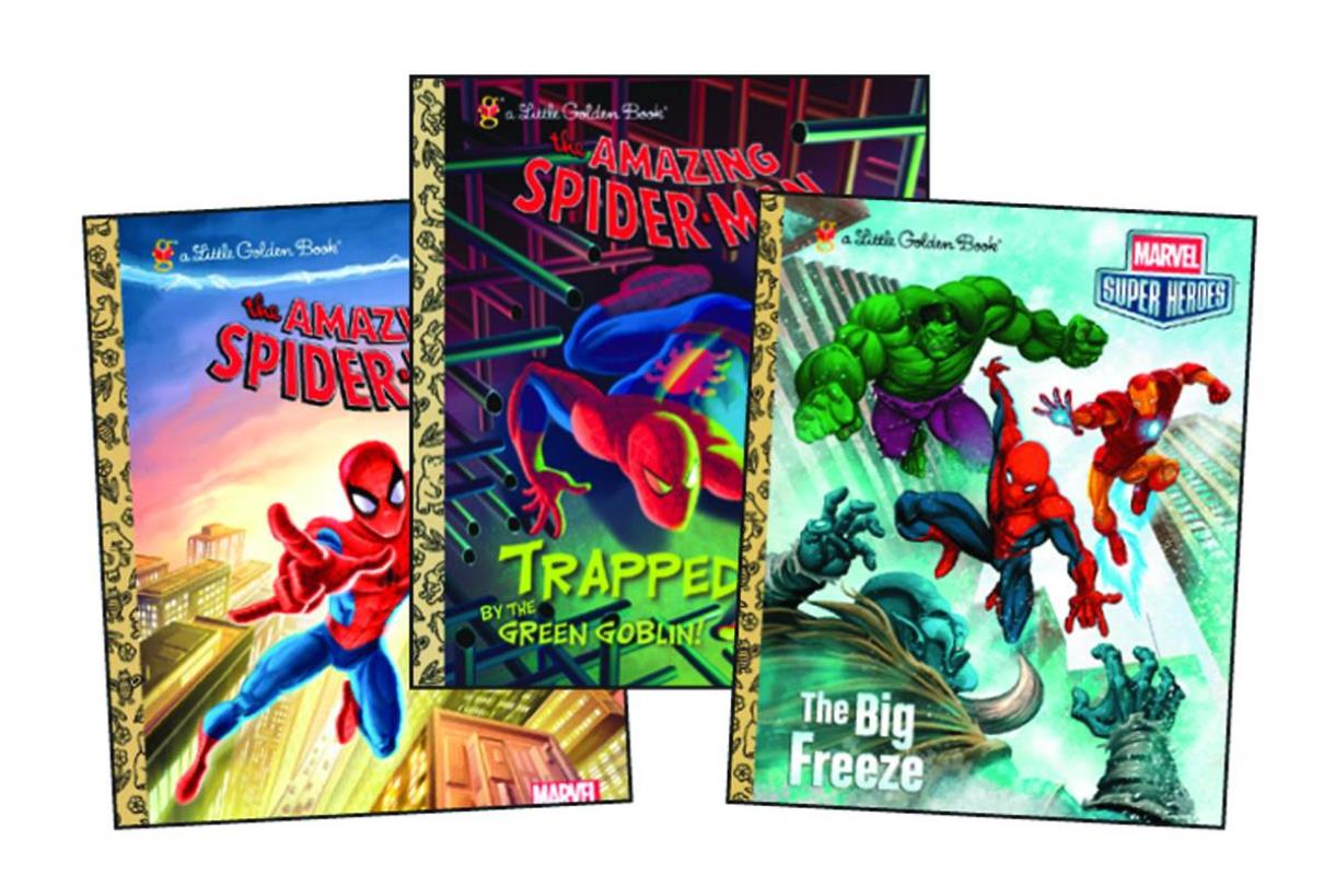 MARVEL SUPER HEROES GOLDEN BOOK BUNDLE #3