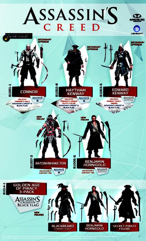ASSASSINS CREED SERIES 1 AF-GAME RELEASE