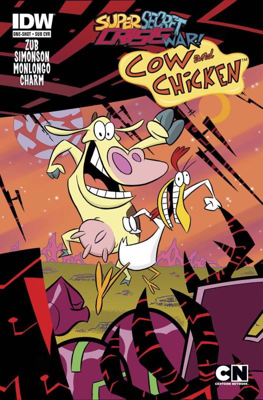 SUPER SECRET CRISIS WAR COW & CHICKEN #1 SUBSCRIPTION VARIANT