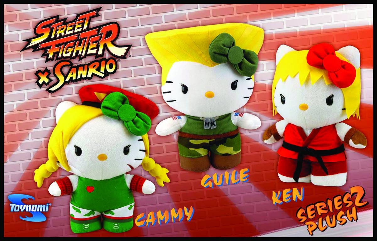 SANRIO X STREET FIGHTER GUILE 10-IN PLUSH