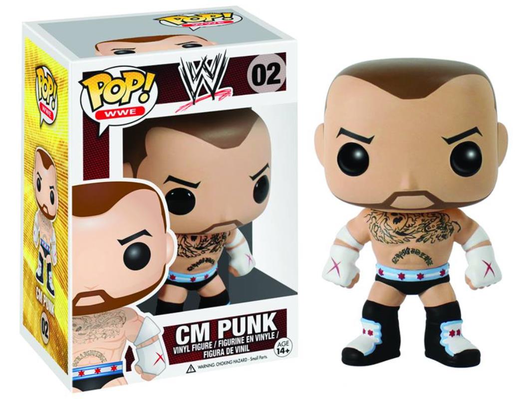 POP WWE CM PUNK VINYL FIGURE  POP WWE CM PUNK VINYL FIGURE