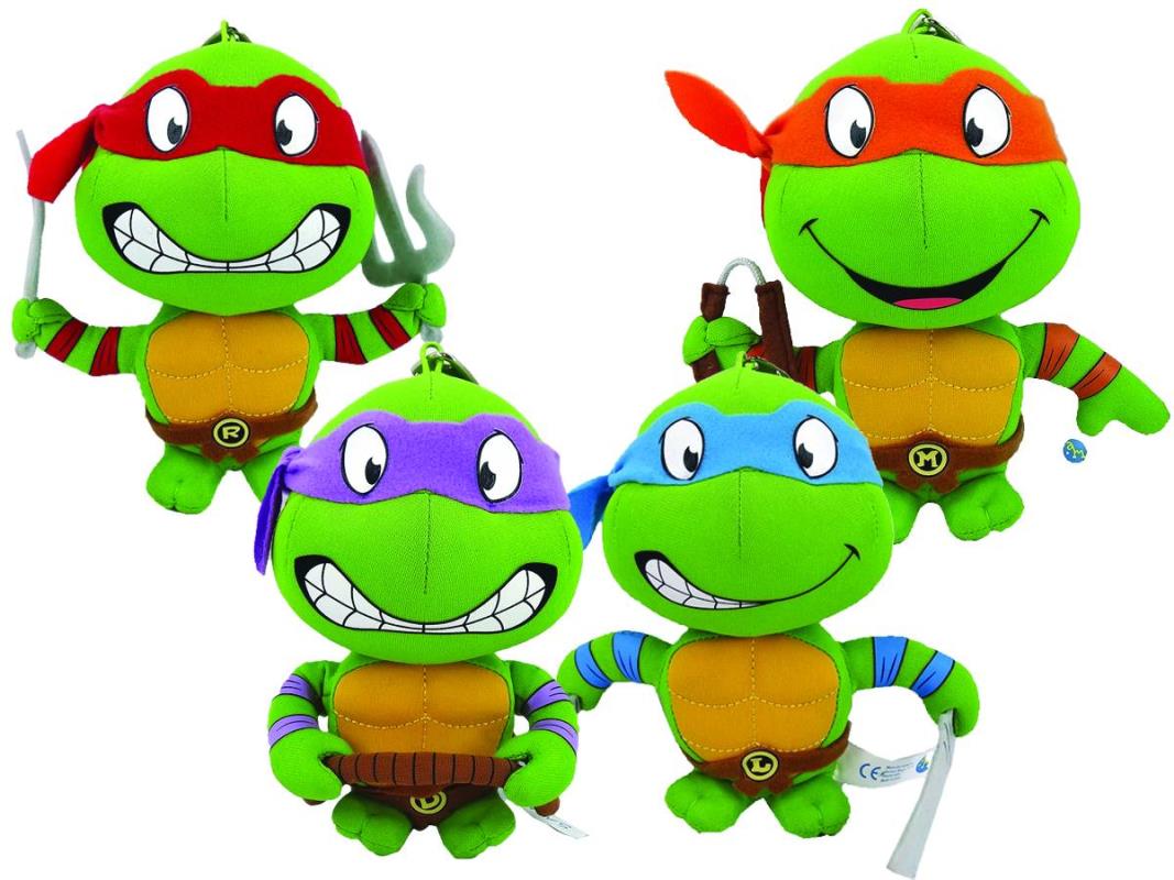 TMNT 5IN SUPER DEFORMED PLUSH KEY CHAIN