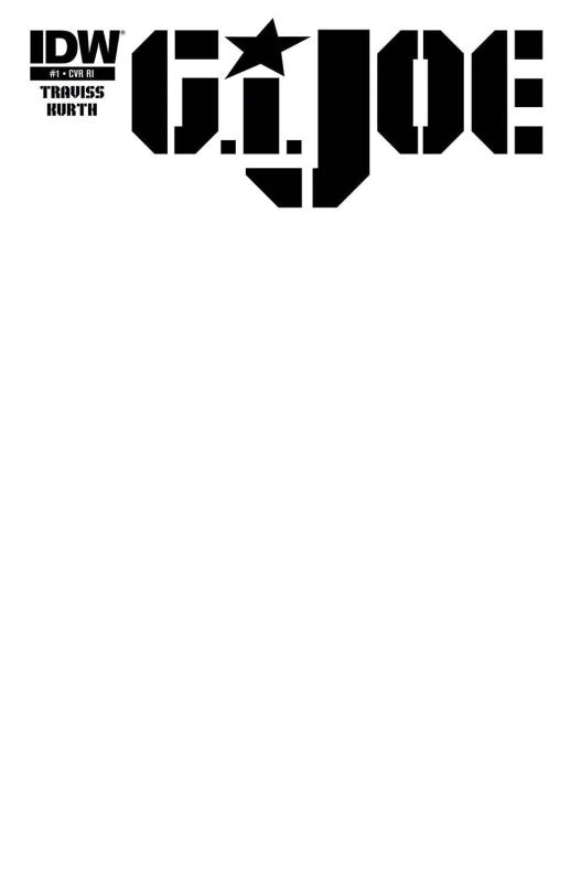 GI JOE (2014) #1 SPECIAL ORDER BLANK VARIANT