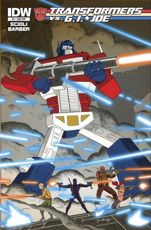 TRANSFORMERS VS GI JOE #3 SUBSCRIPTION VARIANT