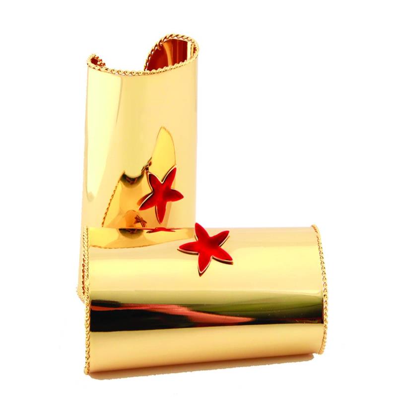 GOLD RED STAR CUFF