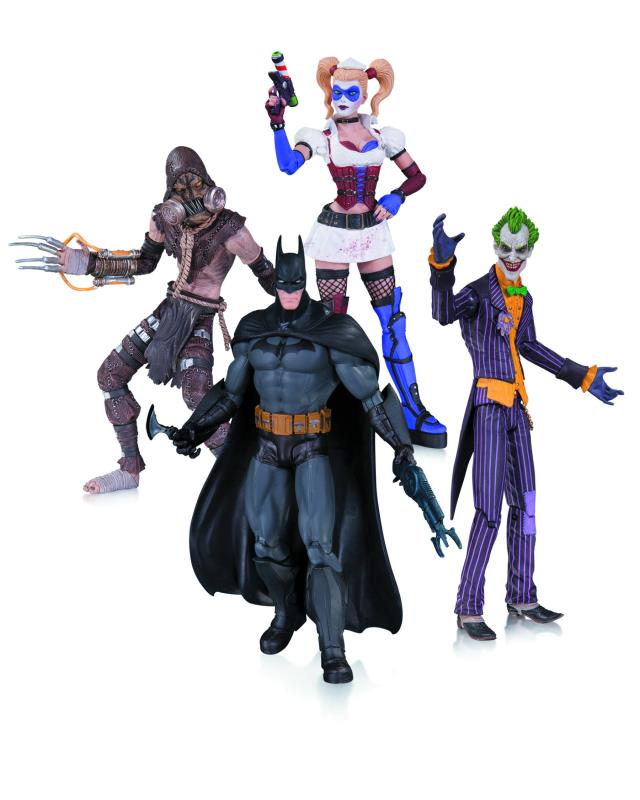 ARKHAM ASYLUM JOKER HARLEY BATMAN SCARECROW ACTION FIGURE4 PK