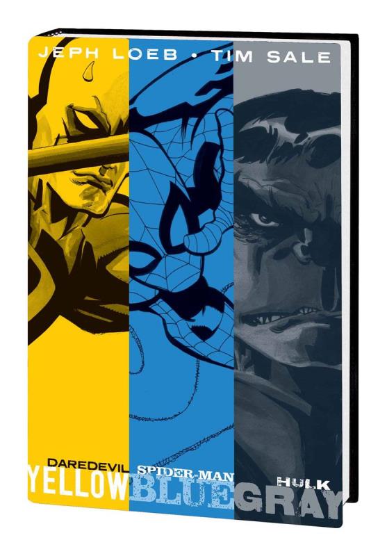 JEPH LOEB AND TIM SALE HARDCOVER YELLOW BLUE AND GRAY