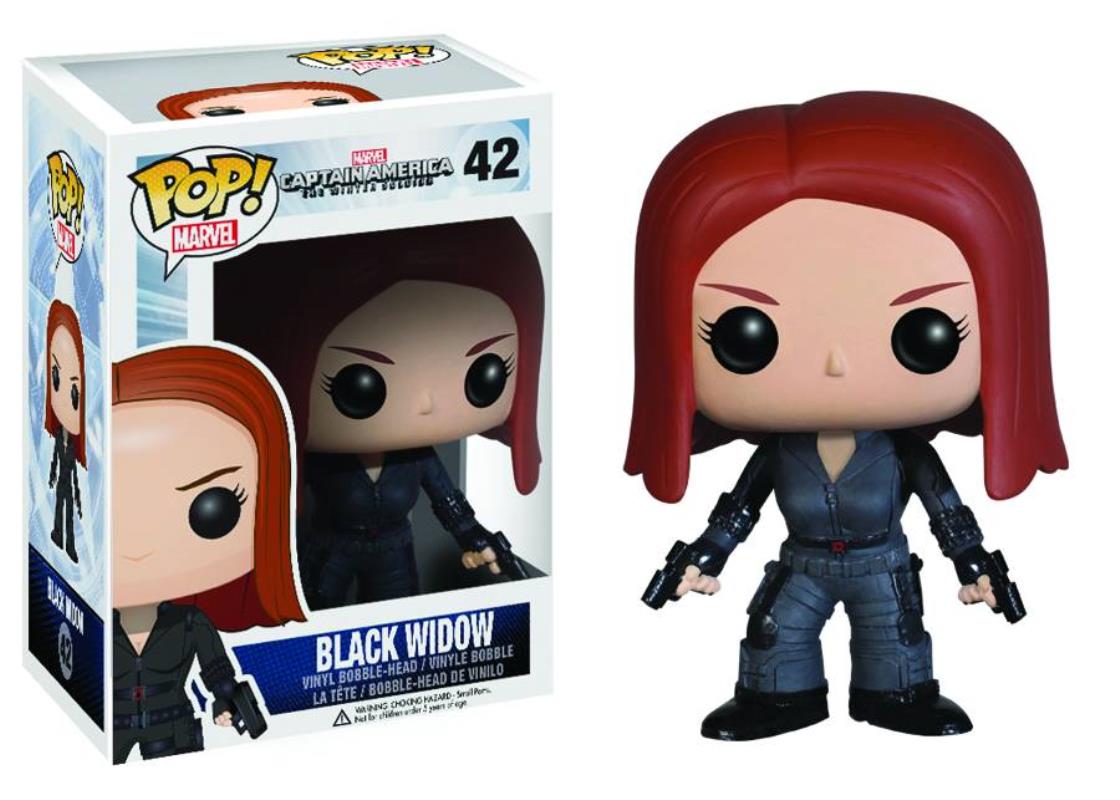 POP CAPT AMERICA 2 BLACK WIDOW VINYL FIGURE