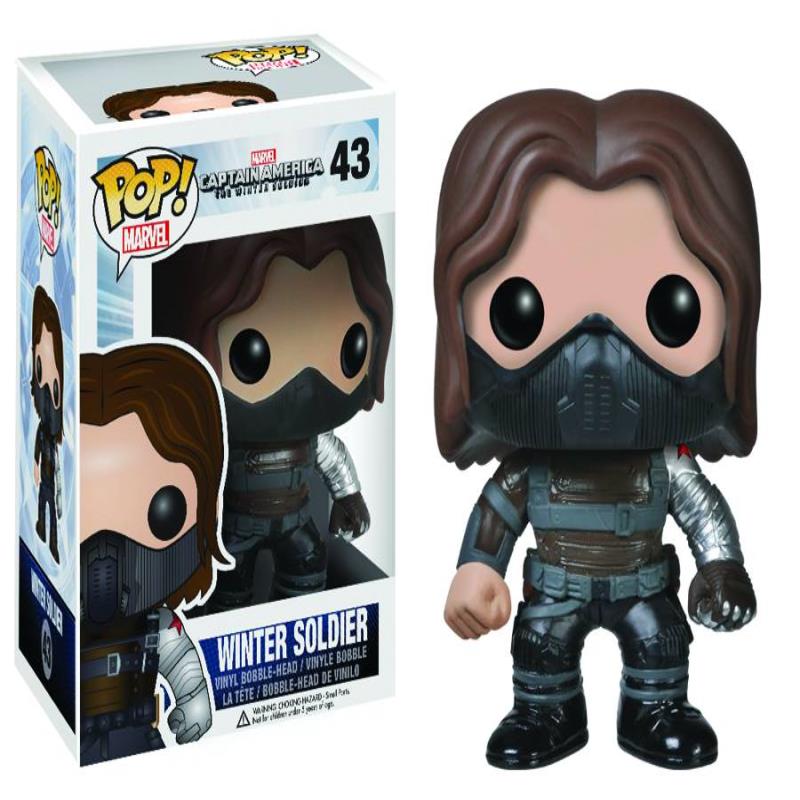 POP CAPT AMERICA 2 WINTER SOLDIER UNMASK VINYL FIGURE  POP CAPT AMERICA 2 WINTER SOLDIER UNMASK VINYL FIGURE