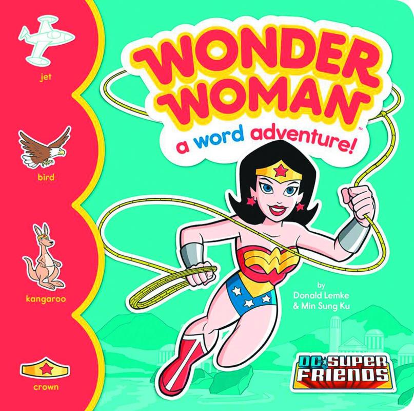 DC SUPER FRIENDS WORD ADV BOARD BOOK WONDER WOMAN