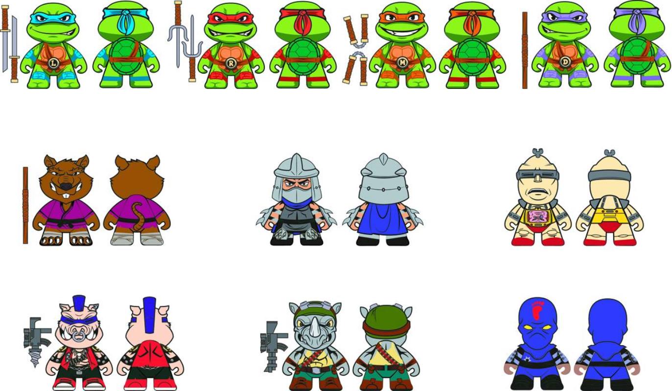 TMNT MINI FIGURES SER 01