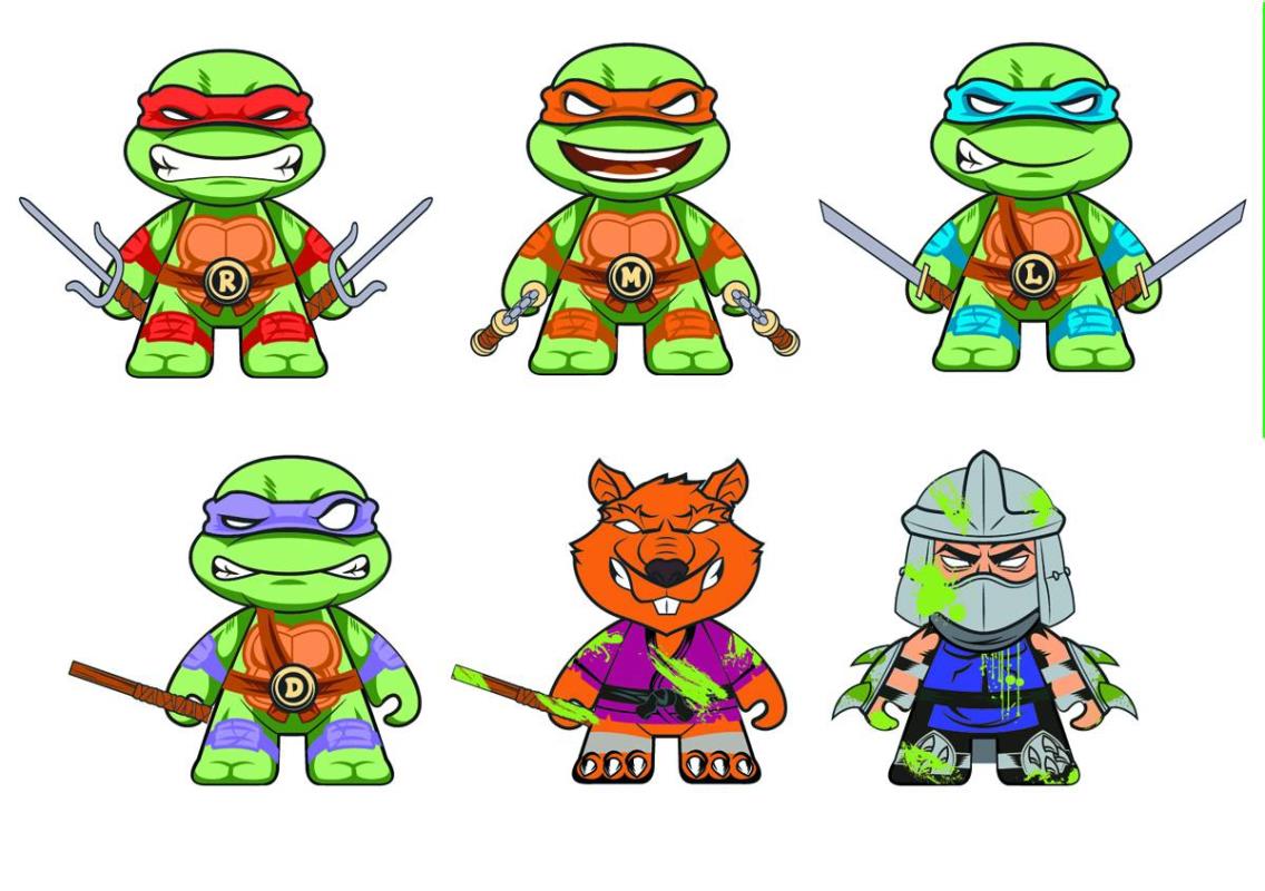 TMNT OOZE ACTION GID MINI FIGURES - DONATLLO
