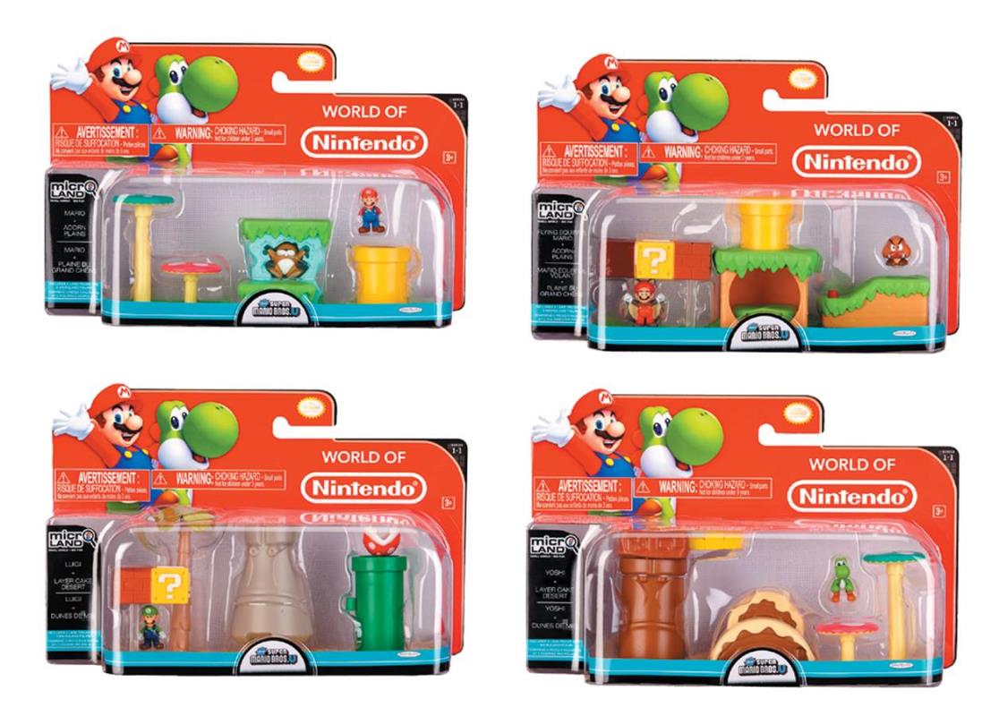 NINTENDO MARIO BROS U MICRO LAND 3-PK WV 1 - MARIO, ACORN PLAINS