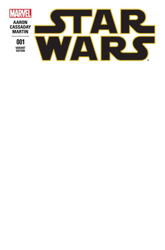 STAR WARS #1 BLANK VARIANT