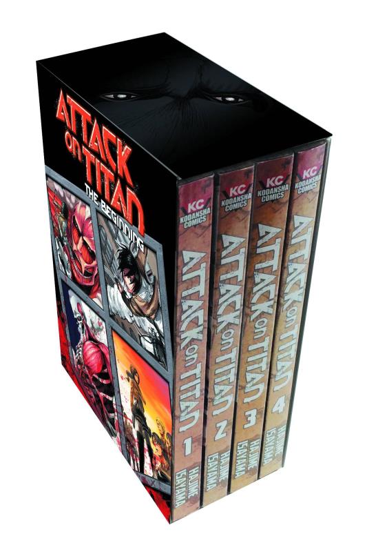 ATTACK ON TITAN BEGINNING BOX SET