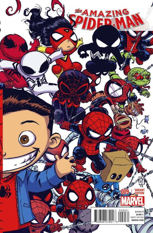 AMAZING SPIDER-MAN #9 YOUNG INTERLOCKING B VARIANT