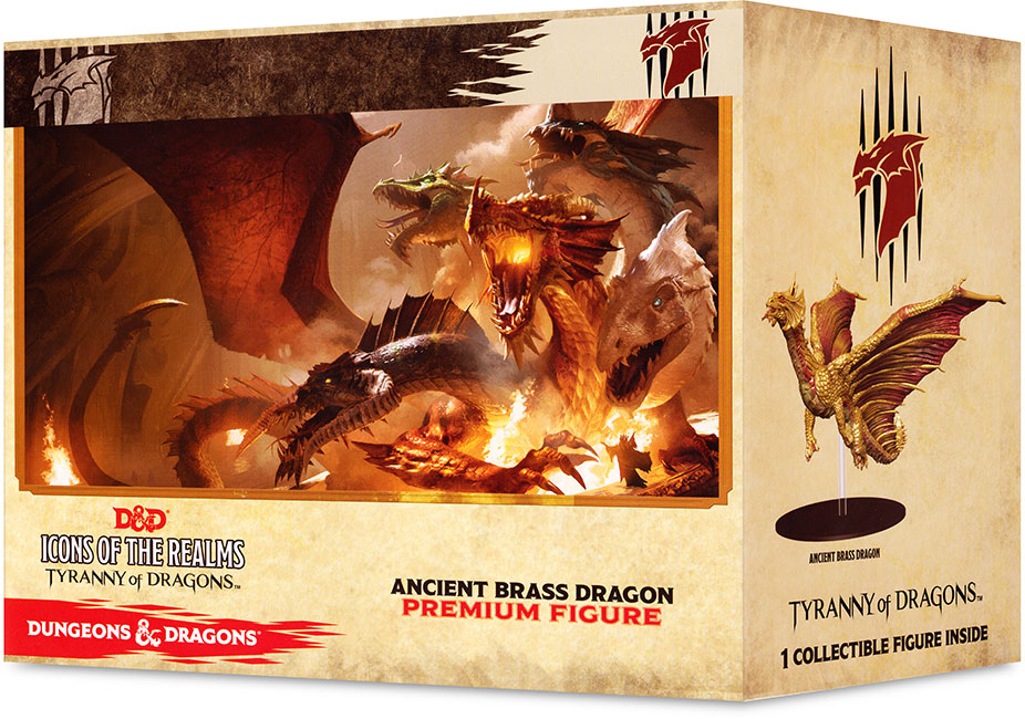 D&D Fantasy Miniatures: Icons of the Realms: Tyranny of Dragons Figure - Ancient Brass Dragon