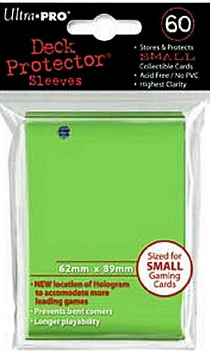 Ultra Pro Deck Protector YuGiOh Sized Sleeves Lime Green
