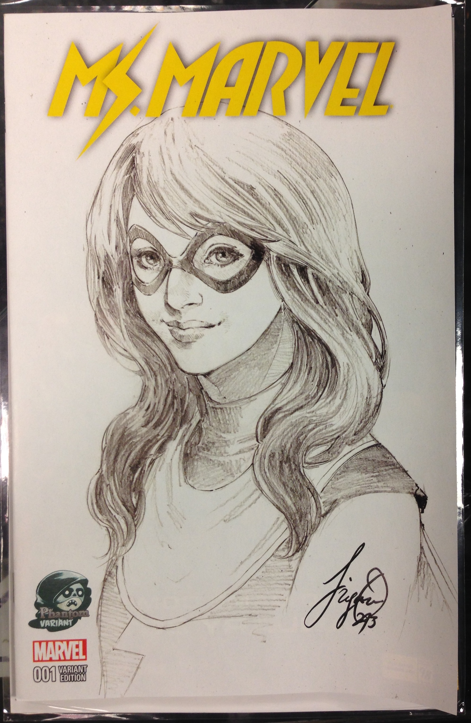 MS MARVEL #1 SKETCH PHANTOM VARIANT