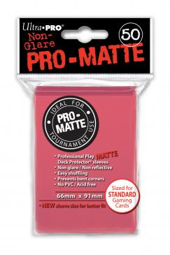 ULTRA PRO NON GLARE PRO-MATTE FUCHSIA STANDARD SLEEVES