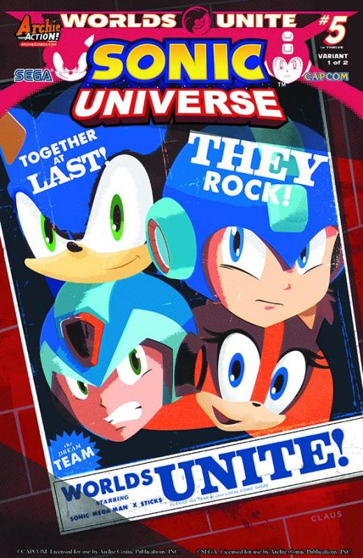 SONIC UNIVERSE #77 SUPER GROUP VARIANT CVR