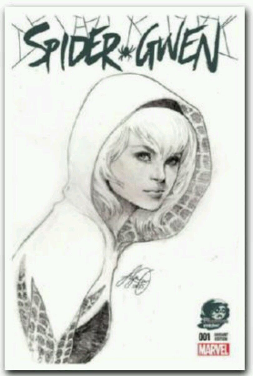 SPIDER-GWEN #1 Siya Oum SKETCH PHANTOM VARIANT