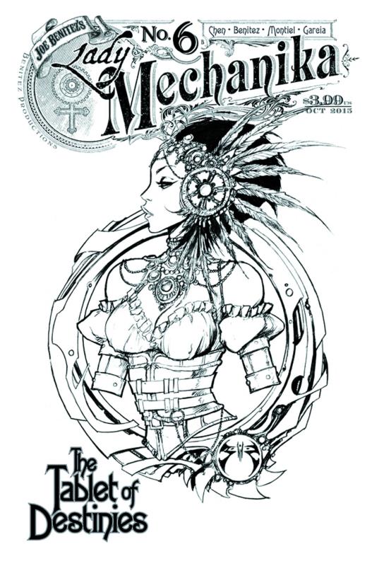 LADY MECHANIKA TABLET OF DESTINIES #6 (OF 6) 1:10 BENITEZ VARIANT
