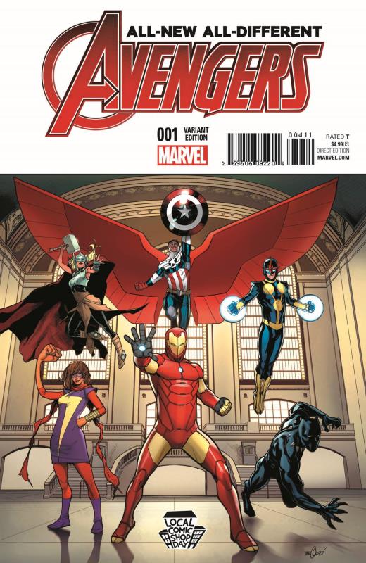 LCSD 2015 ALL NEW ALL DIFFERENT AVENGERS #1 MARQUEZ VARIANT