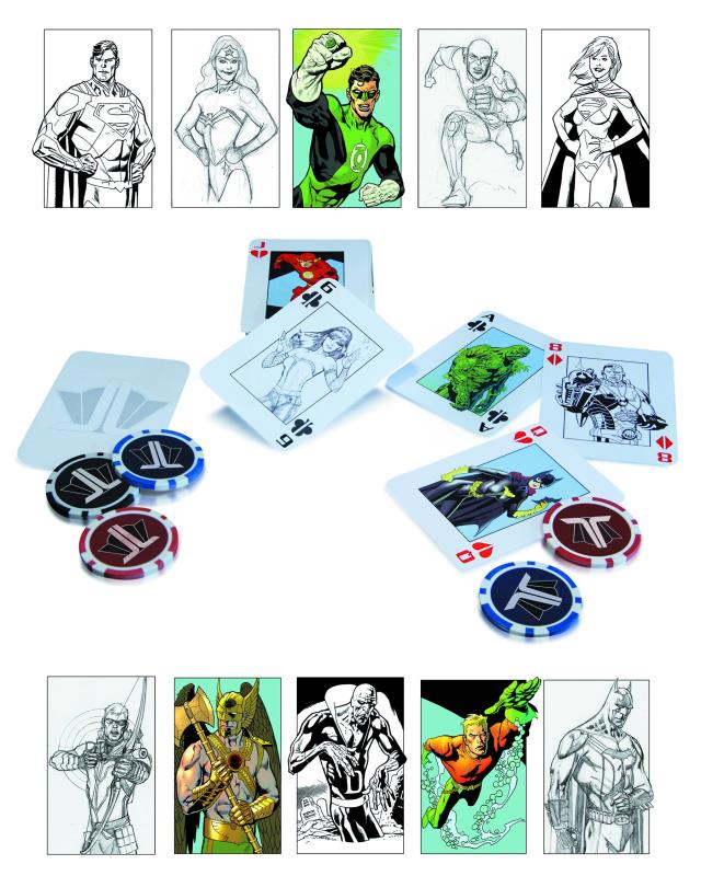 DC COMICS JUSTICE LEAGUE STARTER POKER SET