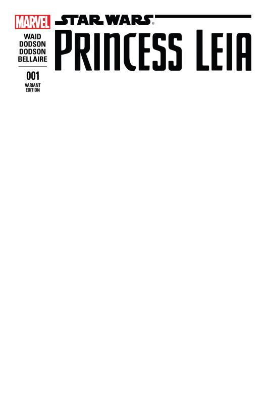 PRINCESS LEIA #1 (OF 5) BLANK VARIANT