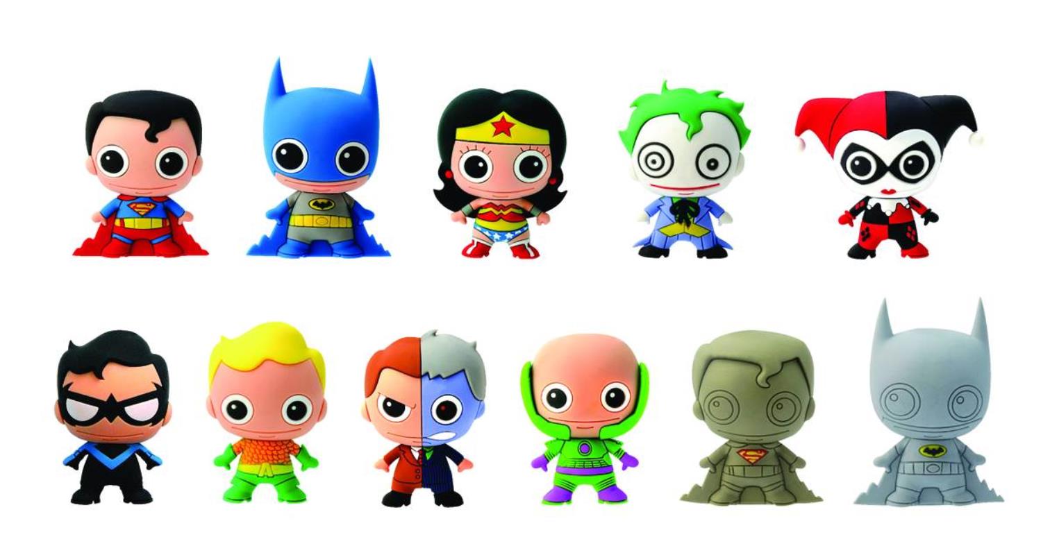 DC HEROES SERIES 1 LASER CUT FIGURAL KEYRING