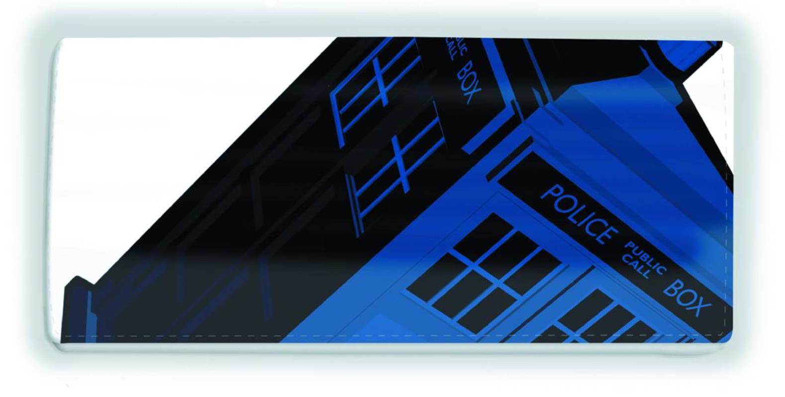DOCTOR WHO ICONIC TARDIS BLUE/WHITE PURSE