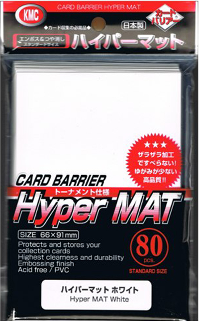 KMC HYPER MATTE SLEEVES (WHITE)
