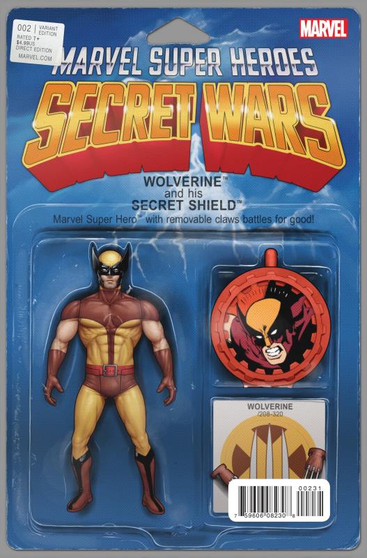 SECRET WARS #2 (OF 8) CHRISTOPHER ACTION FIGURE VARIANT