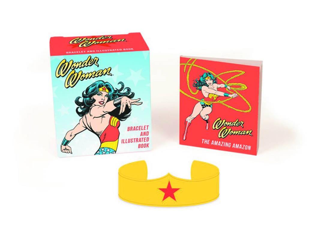 WONDER WOMAN TIARA BRACELET & ILLUS BOOK KIT