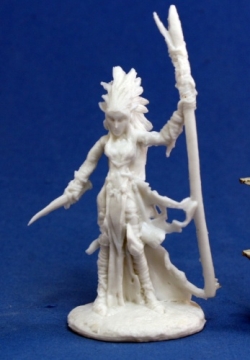 BONES MINIATURES LIELA, DARK ELF WIZARD