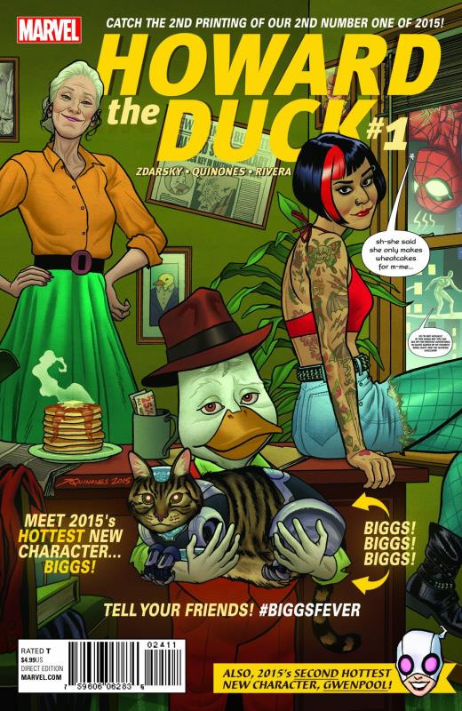 HOWARD THE DUCK #1 QUINONES 2ND PTG VARIANT