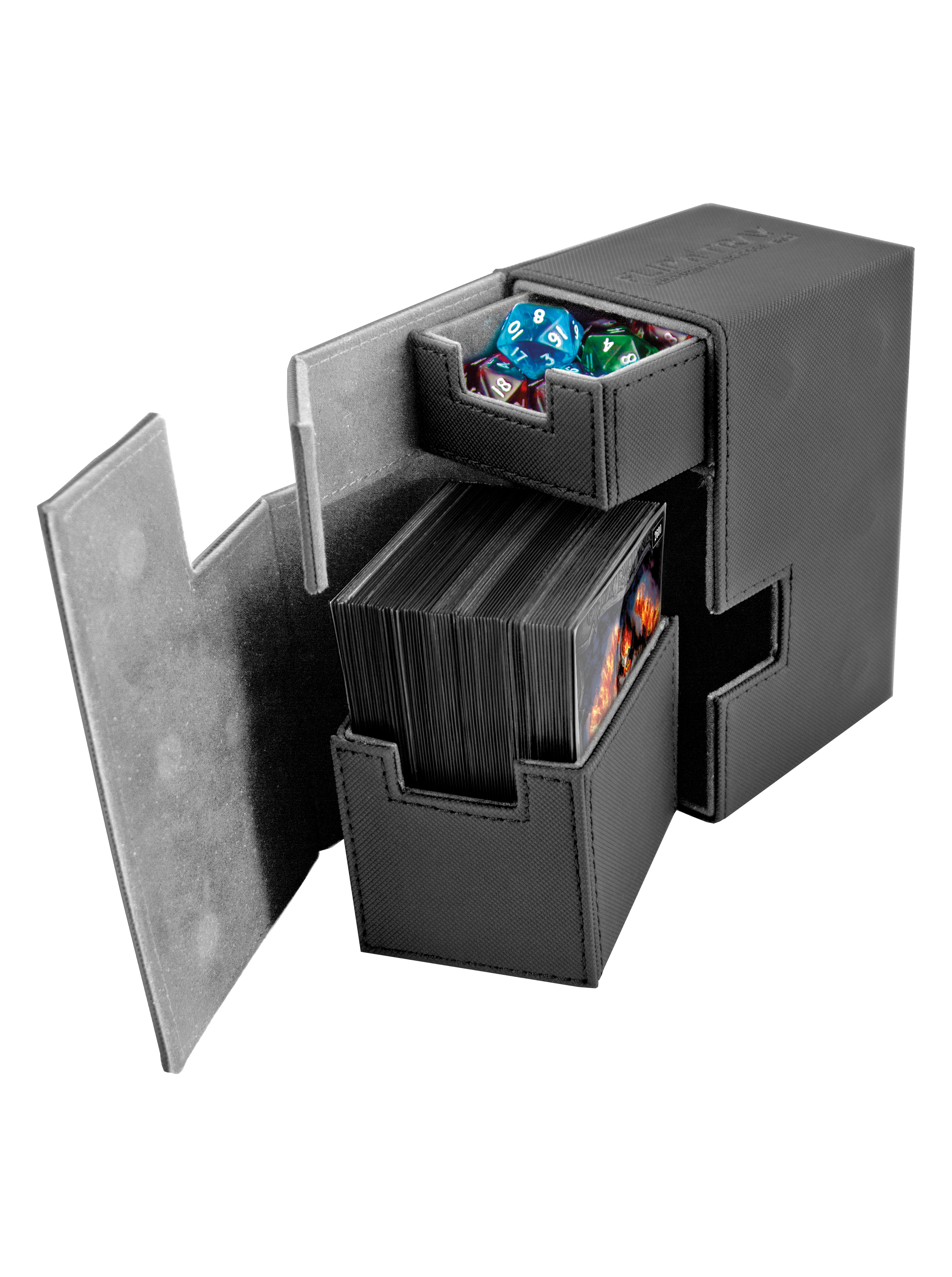 ULTIMATE GUARD FLIP N TRAY DECK CASE BLACK