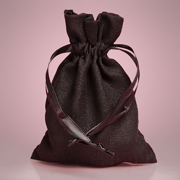 SMALL DICE BAG SUEDE BLACK