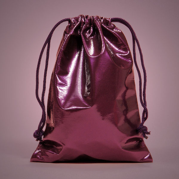 SMALL DICE BAG PLEATHER PURPLE