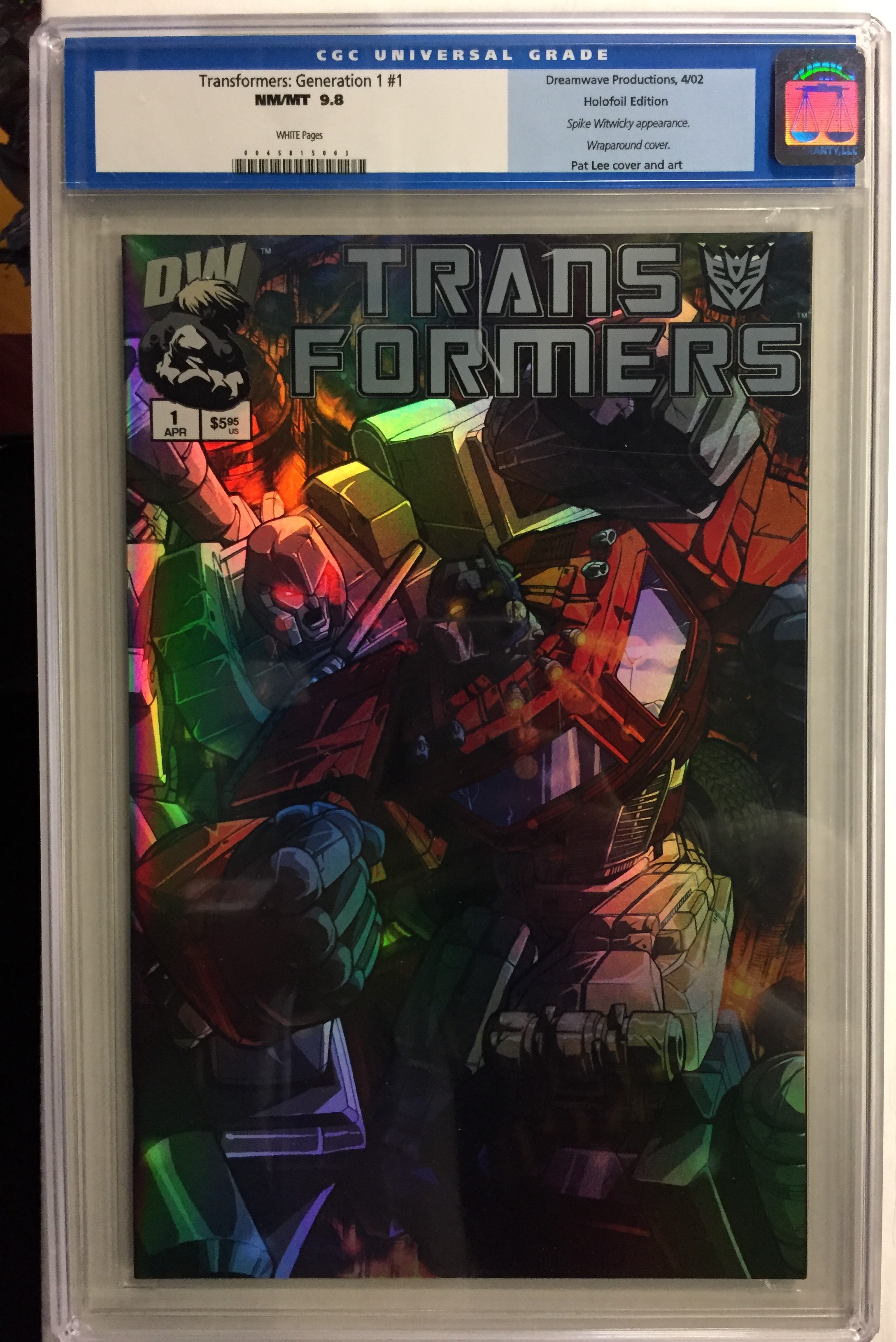 Transformers: Generation 1 #1 CGC Graded 9.6