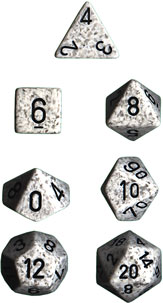 CHESSEX 25311 ARCTIC CAMO Polyhedral 7-Die set