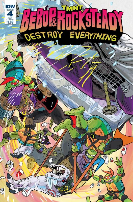 TMNT BEBOP & ROCKSTEADY DESTROY EVERYTHING #4 SUB VARIANT