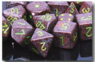 CHESSEX 25310 EARTH SPECKLED POLYHEDRAL 7-DIE SET
