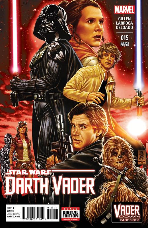 DARTH VADER #15 BROOKS 2ND PTG VARIANT VDWN