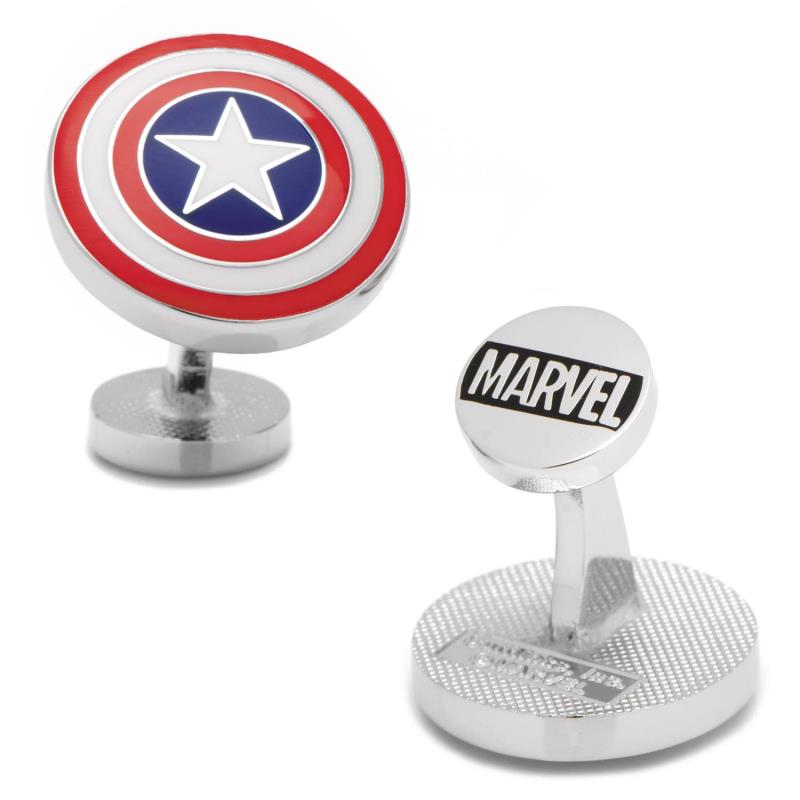 CAPTAIN AMERICA SHIELD CUFFLINKS
