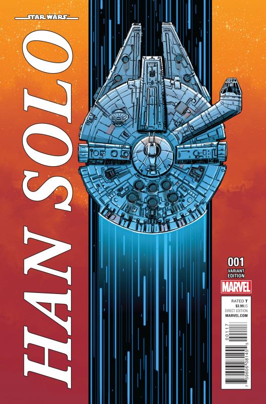 STAR WARS HAN SOLO #1 (OF 5) 1:10 MILLENNIUM FALCON VARIANT