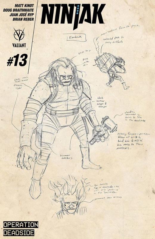 NINJAK #13 CVR D 1:10 CHAR DESIGN KINDT VARIANT